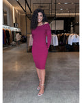 Vestido Tricô Ombro A Ombro - LANÇAMENTO