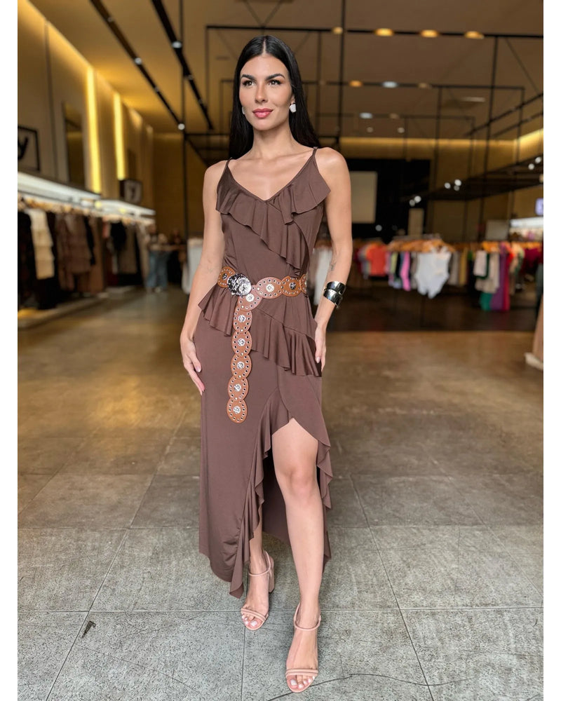 Vestido Fenda Grécia - LANÇAMENTO