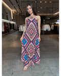 Vestido Longo Geométrico - LANÇAMENTO