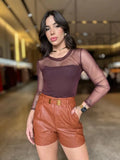 Short Couro Eco Duda - LANÇAMENTO