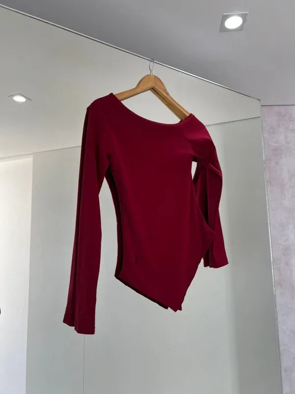 Blusa Canelada Bico - LANÇAMENTO