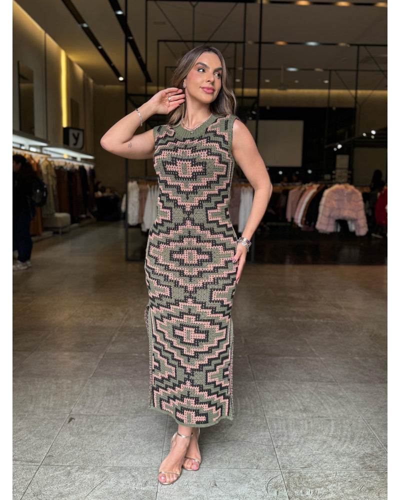 Vestido Tricô Boho - LANÇAMENTO