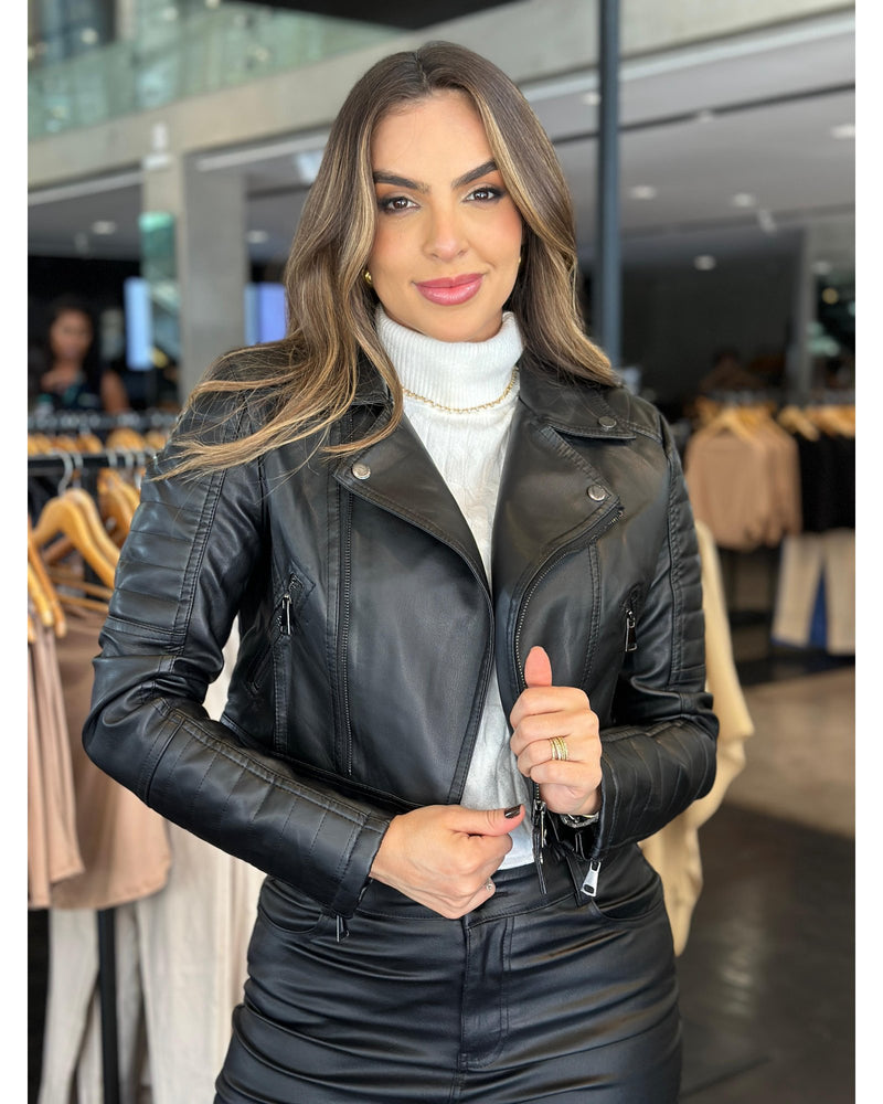 Jaqueta Style Couro Fake - LANÇAMENTO