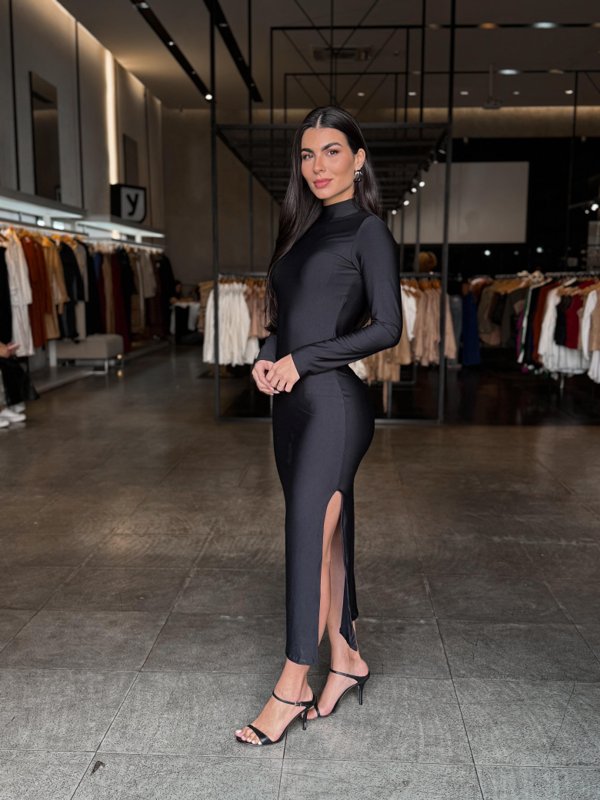 Vestido Suplex Gola alta - LANÇAMENTO