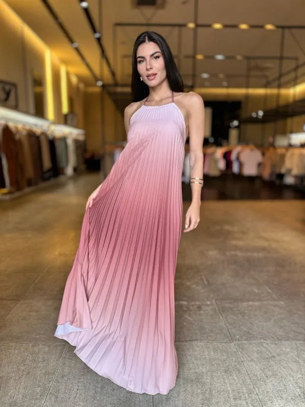 Vestido Plissado Rafa - LANÇAMENTO