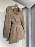 Vestido Curto Suede Manga Longa - LANÇAMENTO