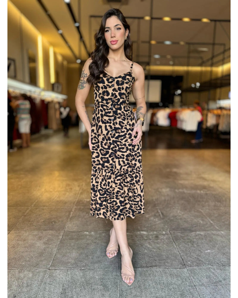 Vestido Fashion Botões - LANÇAMENTO