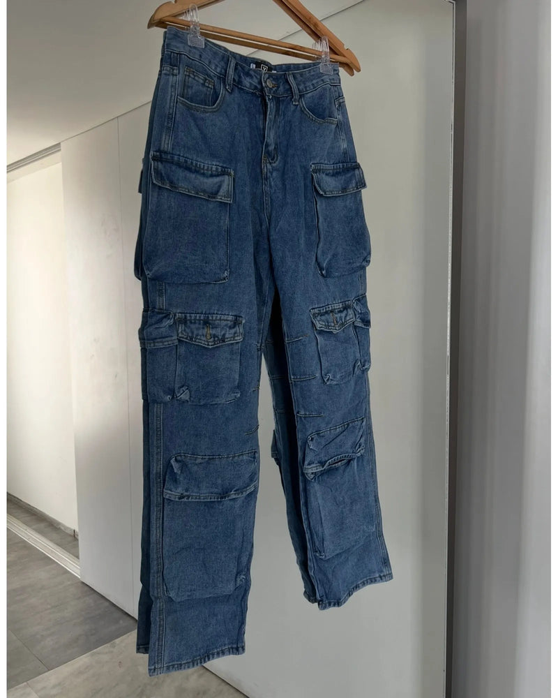 Calça Jeans Cargo - LANÇAMENTO