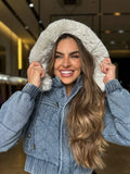 Jaqueta Puffer Jeans - LANÇAMENTO
